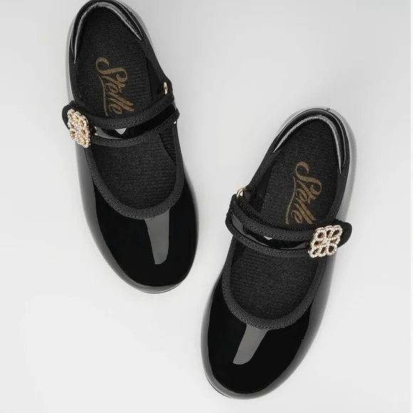 Elegant Black Tap Dance Shoes - Picture 3 of 3